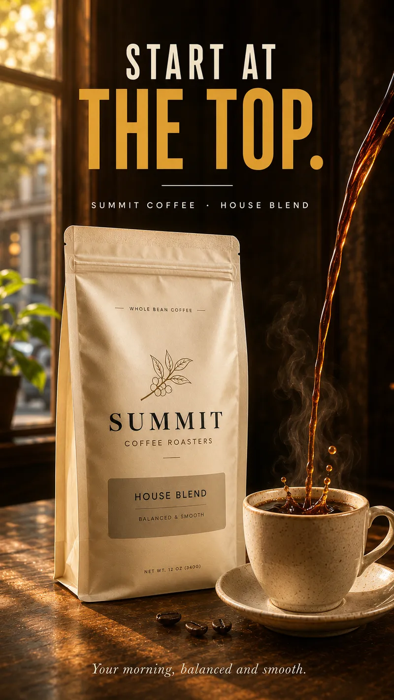 Coffee summit — vertical brew sequence
