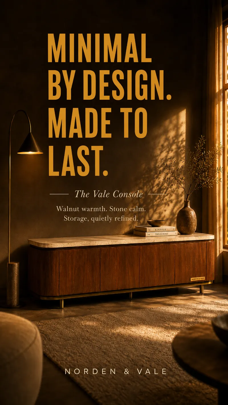 Norden×Vale furniture — interior vertical edit